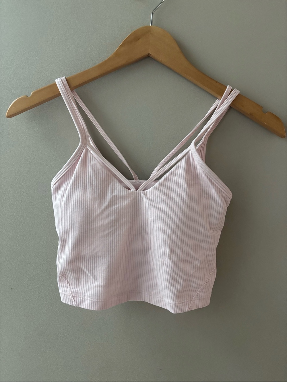 Lululemon align scrappy ribbed tank strawberry milkshake size 0